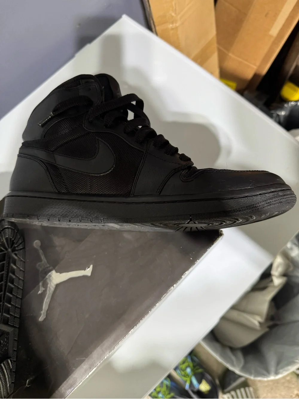 Jordan 1 retro Men’s High-Top Sneakers - Black/Black